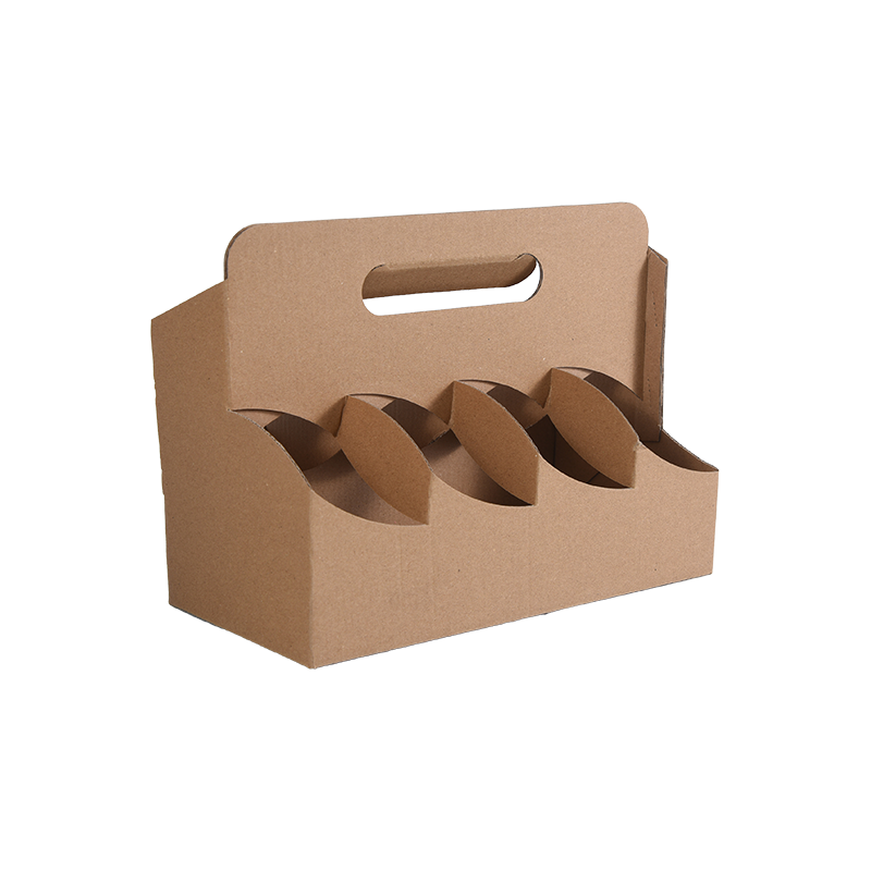 Thùng đựng đồ uống Kraft có tay cầm (6 đến 8 chai hoặc lon)