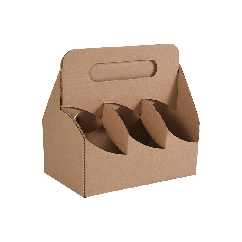 Thùng đựng đồ uống Kraft có tay cầm (6 đến 8 chai hoặc lon)