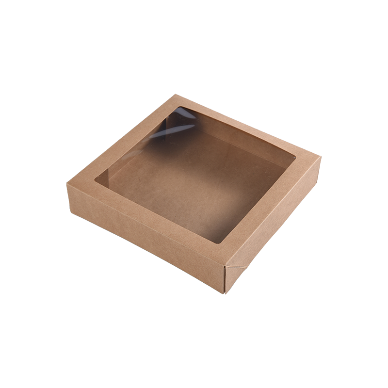 Hộp bánh nhỏ bằng giấy kraft màu nâu dùng để đựng các phần bánh - Hộp đựng bánh quy/Brownie - Hộp đóng gói bánh bằng bìa cứng để đựng quà/quà tặng